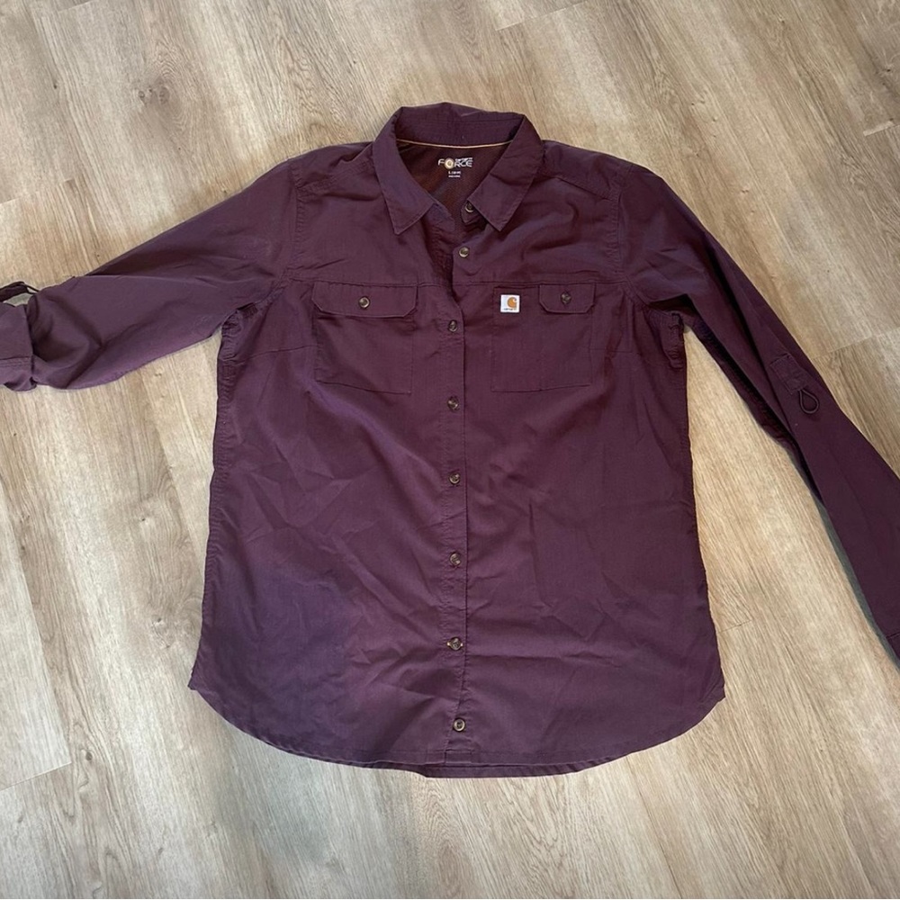 Carhartt force roll tab sleeve shirt New L